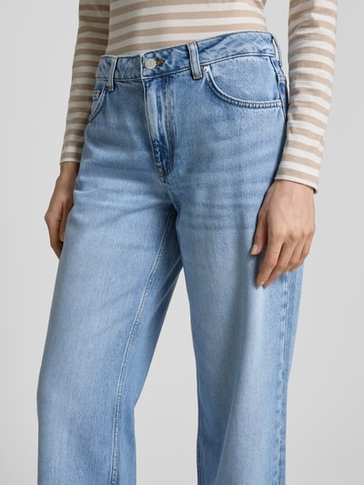 Gant Wide Leg Jeans im 5-Pocket-Design Hellblau Melange 3