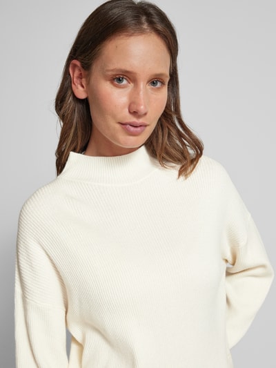 QS Strickpullover mit Turtleneck Offwhite 3