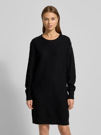FREE/QUENT Strickkleid aus Viskose-Mix Modell 'Saturn' Black 4