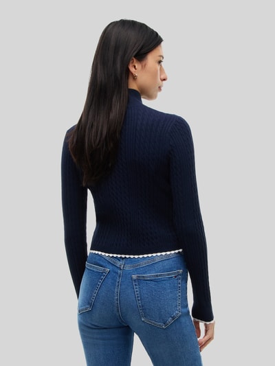 Tommy Jeans Slim Fit Strickjacke aus Viskose-Mix Marine 5