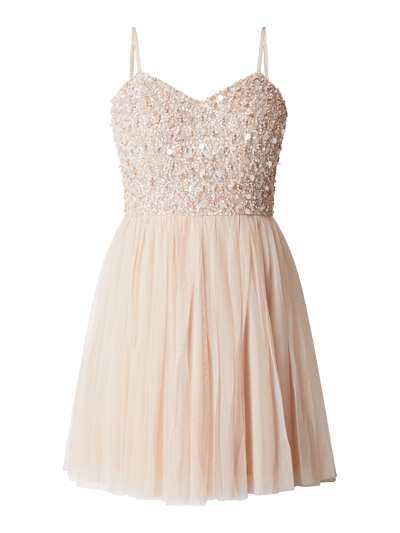 LACE & BEADS Cocktailkleid mit Pailletten Modell 'Tanzie' Rose 2