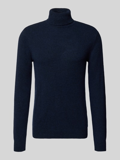 Blend Strickpullover mit Rollkragen Modell 'BRANKO' Dunkelblau Melange 2