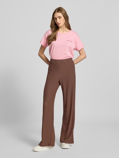 Colourful Rebel T-Shirt mit rückseitigem Motiv-Print Modell 'Flower Square' Rosa 1