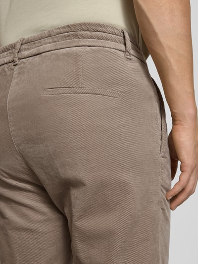 Drykorn Anzughose mit Paspeltaschen am Gesäß Modell 'Cahsy' Beige 3