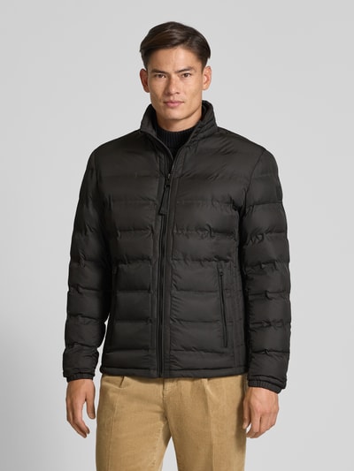 Strellson Regular fit gewatteerd jack met opstaande kraag, model 'MODENA FUSED' Zwart - 4