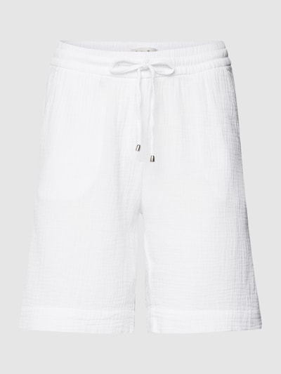 Christian Berg Woman Bermudas mit Strukturmuster Weiss 2