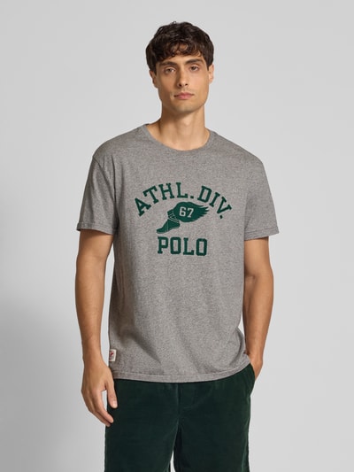 Polo Ralph Lauren Classic Fit T-Shirt mit Rundhalsausschnitt Hellgrau Melange 4