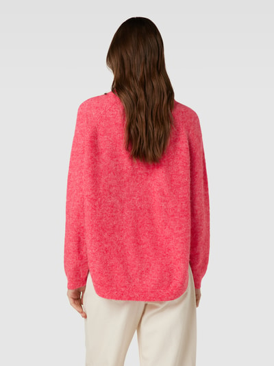 MSCH Copenhagen Sweter z dzianiny w jednolitym kolorze model ‘Lessine’ Czerwony 5