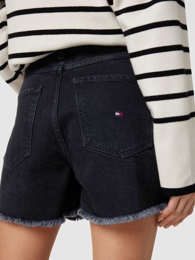 Tommy Hilfiger Straight Fit Jeansshorts im 5-Pocket-Design Black 3