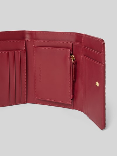 VALENTINO BAGS Portfel z detalem z logo model ‘SAMBA’ Czerwony 3