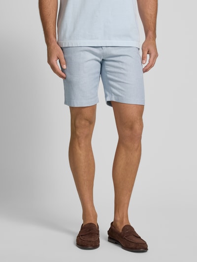 Marc O'Polo Slim Fit Shorts aus Baumwoll-Mix Modell 'SALO' Hellgrau 4