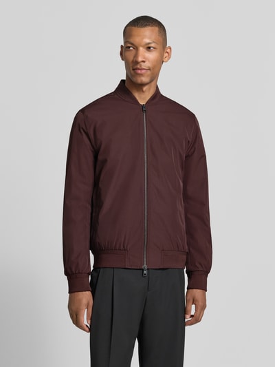 CINQUE Regular Fit Jacke mit Stehkragen Modell 'Rapid' Dunkelrot 4