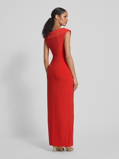 Lauren Ralph Lauren Abendkleid mit V-Ausschnitt Modell 'LEONIDAS' Rot 5