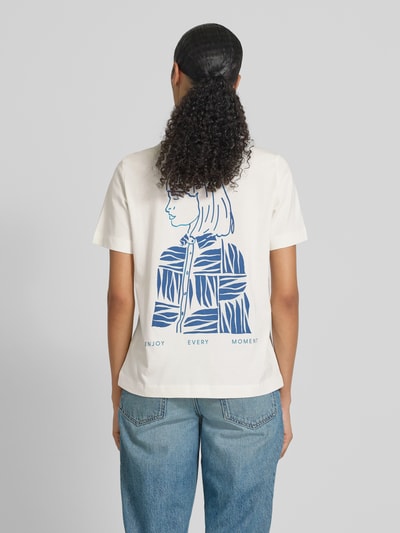 s.Oliver RED LABEL T-shirt o kroju relaxed fit z czystej bawełny Biały 5