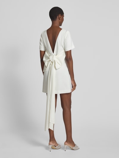 YAS Cocktailjurk met knoopdetail, model 'SALLY' Offwhite - 5