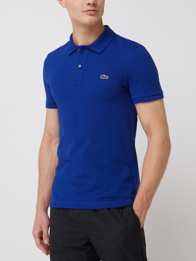 Lacoste Koszulka polo o kroju Slim Fit z piki Królewski niebieski 4