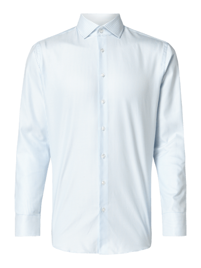 Christian Berg Men Koszula biznesowa o kroju Modern Fit w paski Błękitny 2