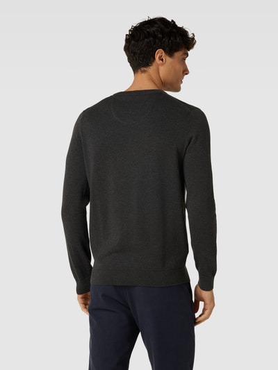 Tom Tailor Gebreide pullover met V-hals Antraciet - 5