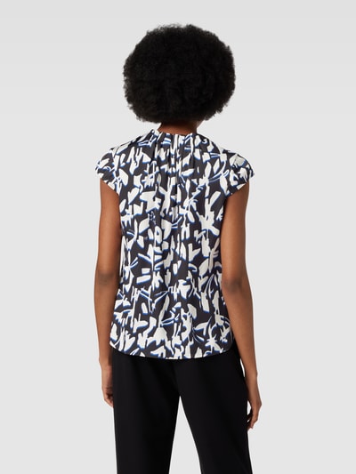 comma Blouseshirt met all-over motief Zwart - 5