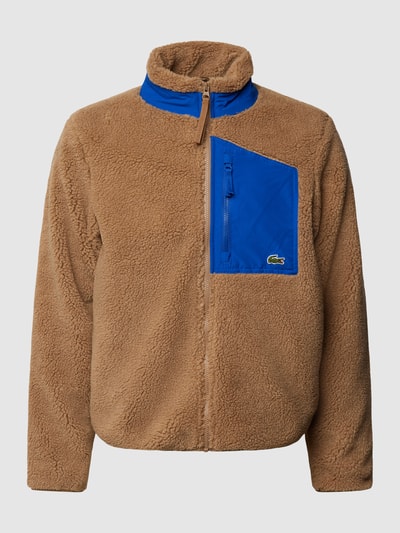 Lacoste Sherpa-Jacket mit Label-Detail Camel 1