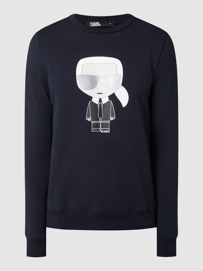 Karl Lagerfeld Sweatshirt mit Karl-Print Dunkelblau 2