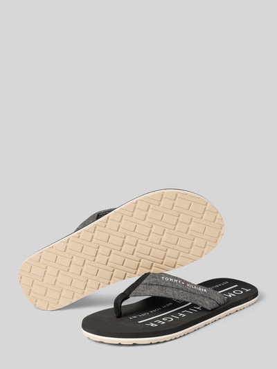 Tommy Hilfiger Flip Flops mit Label Print Black 4
