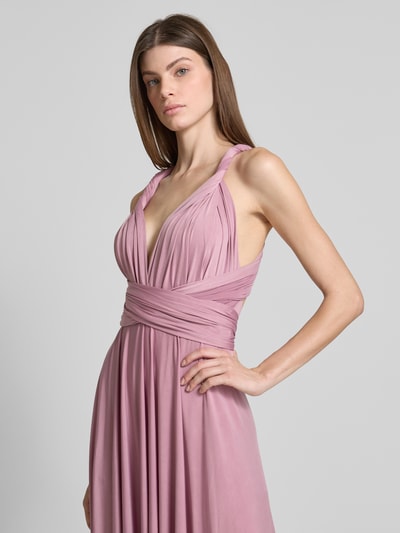 Rose Avenue Abendkleid mit V-Ausschnitt und Taillenband Lila 3