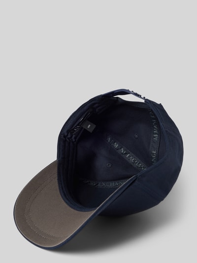 ARMANI EXCHANGE Basecap mit Label-Stitching Dunkelblau 2