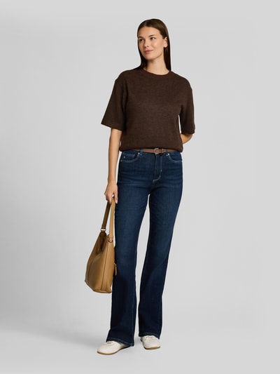 Tom Tailor Regular Fit Pullover mit Baumwoll-Anteil Schoko 1