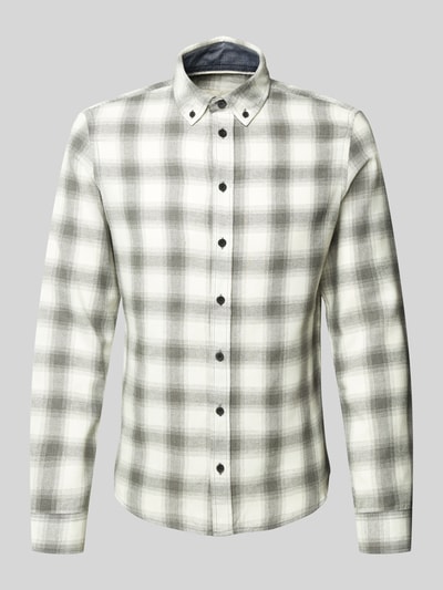 Blend Freizeithemd mit Button-Down-Kragen Hellgrau 2