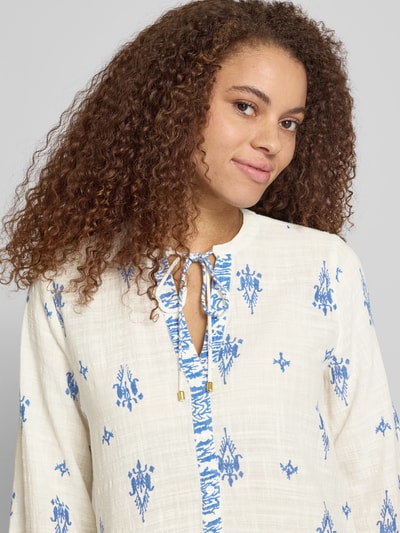 ONLY Tuniek vrijetijdsjurk van mix van katoen, viscose en modal model 'ALMA' Marineblauw - 3