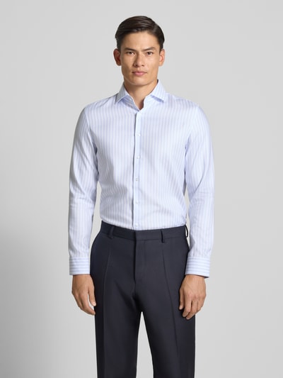 SEIDENSTICKER Slim fit zakelijk overhemd met kentkraag Bleu - 4