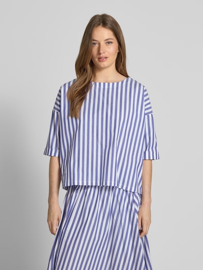 Rich & Royal Bluzka o kroju relaxed fit z obniżonymi ramionami Granatowy 4