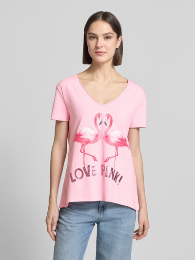 miss goodlife T-Shirt mit Motiv-Print Modell 'Flamingo Love Me' Hellrosa 4