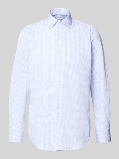 Christian Berg Men Regular Fit Business Hemd in Premiumqualität mit Kentkragen Bleu 2