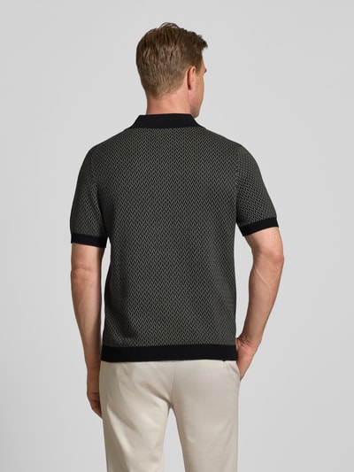 Christian Berg Men Poloshirt mit kurzer Knopfleiste Black 5