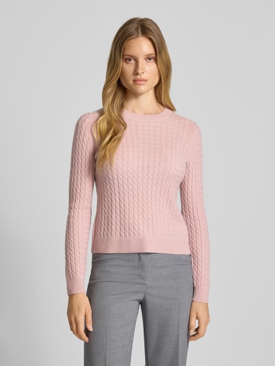 Christian Berg Woman Strickpullover aus reinem Kaschmir Hellrosa 4