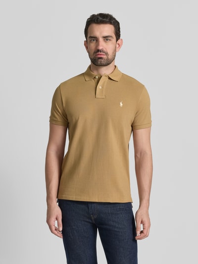 Polo Ralph Lauren Poloshirt mit Label-Stitching Senf 4