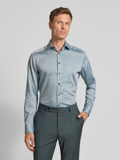 OLYMP Regular Fit Business-Hemd aus reiner Baumwolle Gruen 4