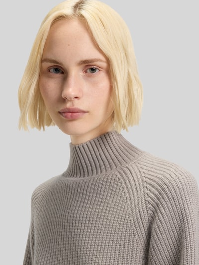 HUGO Loose fit pullover van wolmix met kasjmier, model 'SORELLASIO' Zand - 3