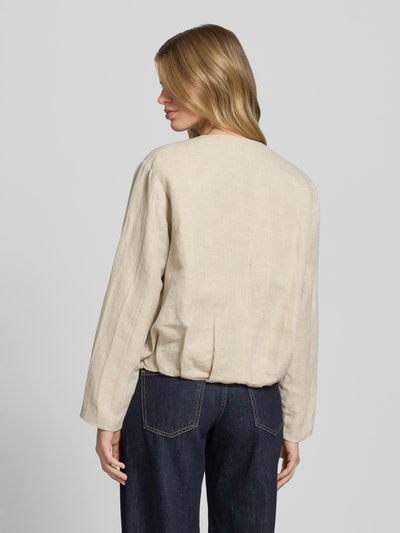 Pepe Jeans Relaxed fit blouson van een mix van linnen en katoen, model 'SONIA' Offwhite - 5
