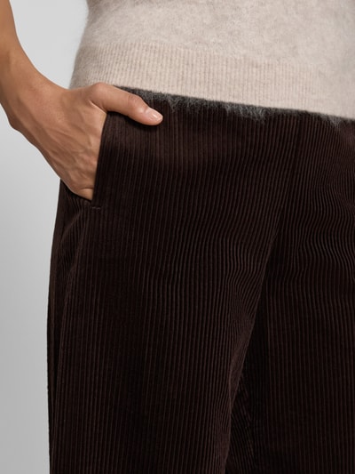 Marc O'Polo Spodnie sztruksowe o kroju straight fit z czystej bawełny Ciemnobrązowy 3