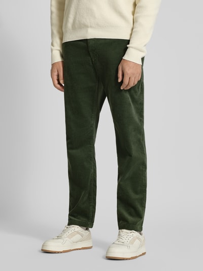 MCNEAL Tapered fit corduroy broek met structuurmotief Groen - 4
