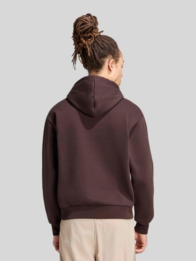adidas Originals Regular Fit Hoodie aus Baumwoll-Mix mit Logo-Print Dunkelbraun 5