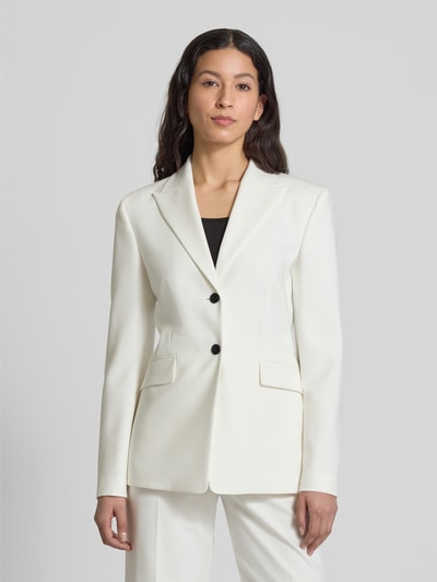 HUGO Slim Fit Blazer mit Pattentaschen Modell 'Asmalla' Weiss 4