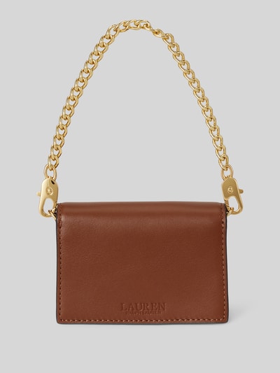 Lauren Ralph Lauren Portemonnee van echt leer met afneembare draagketting Cognac - 3