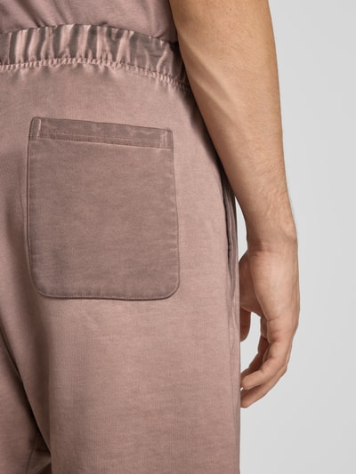 ANOTHER COTTON LAB Szorty o kroju relaxed fit z nadrukiem z logo Średniobrązowy 3