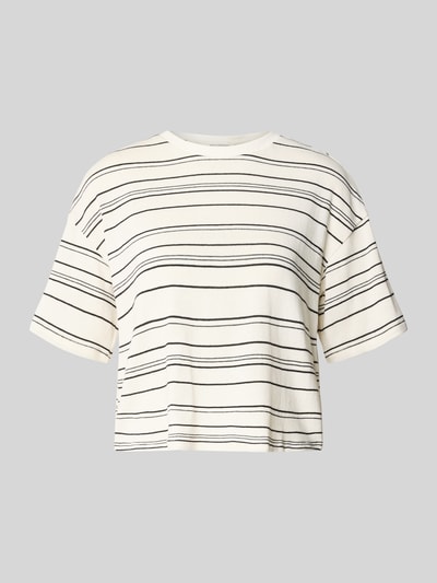 MSCH Copenhagen T-Shirt mit überschnittenen Schultern Modell 'Jaxine Bahara' Offwhite 2