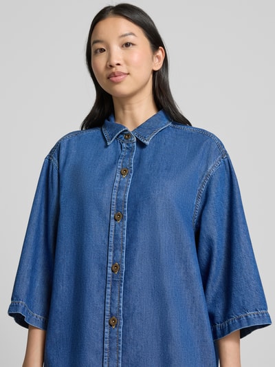 Marc O'Polo Relaxed Fit Jeanskleid aus Baumwoll-Lyocell-Mix Blau Melange 3