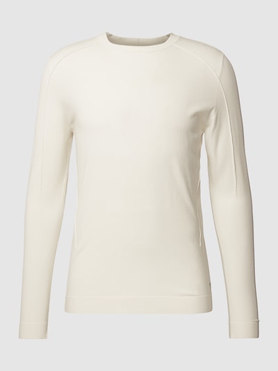 Drykorn Longsleeve met logopatch, model 'MAURICE' Offwhite - 2